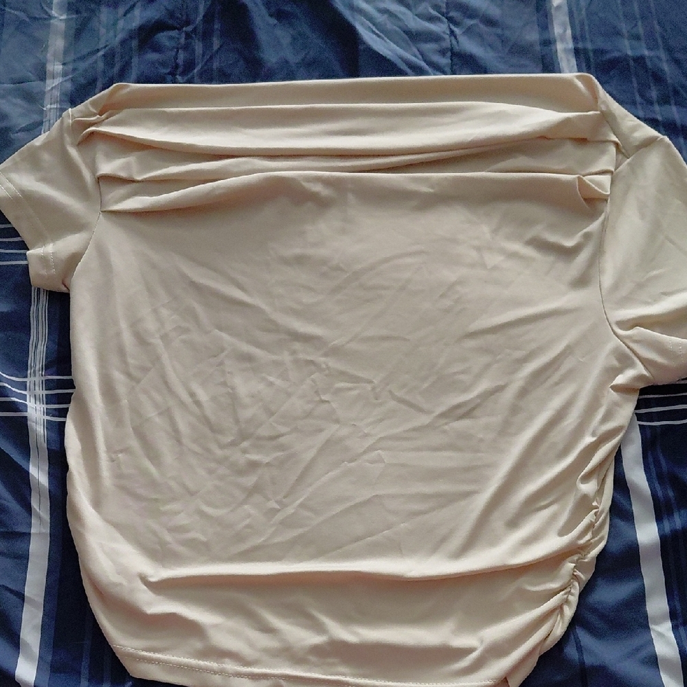 Elegant Cream Women's Top